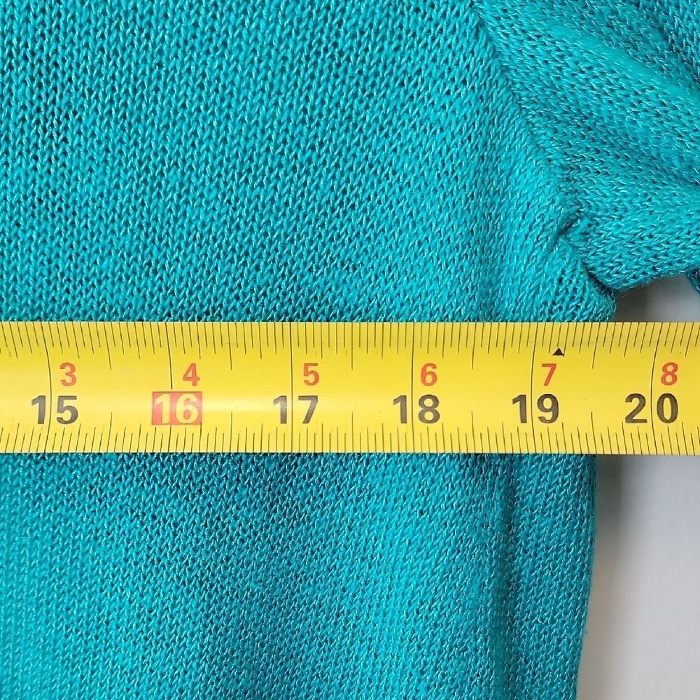 J. Jill Linen Blend Cardigan Blue Size L Laggenlook - Picture 13 of 14